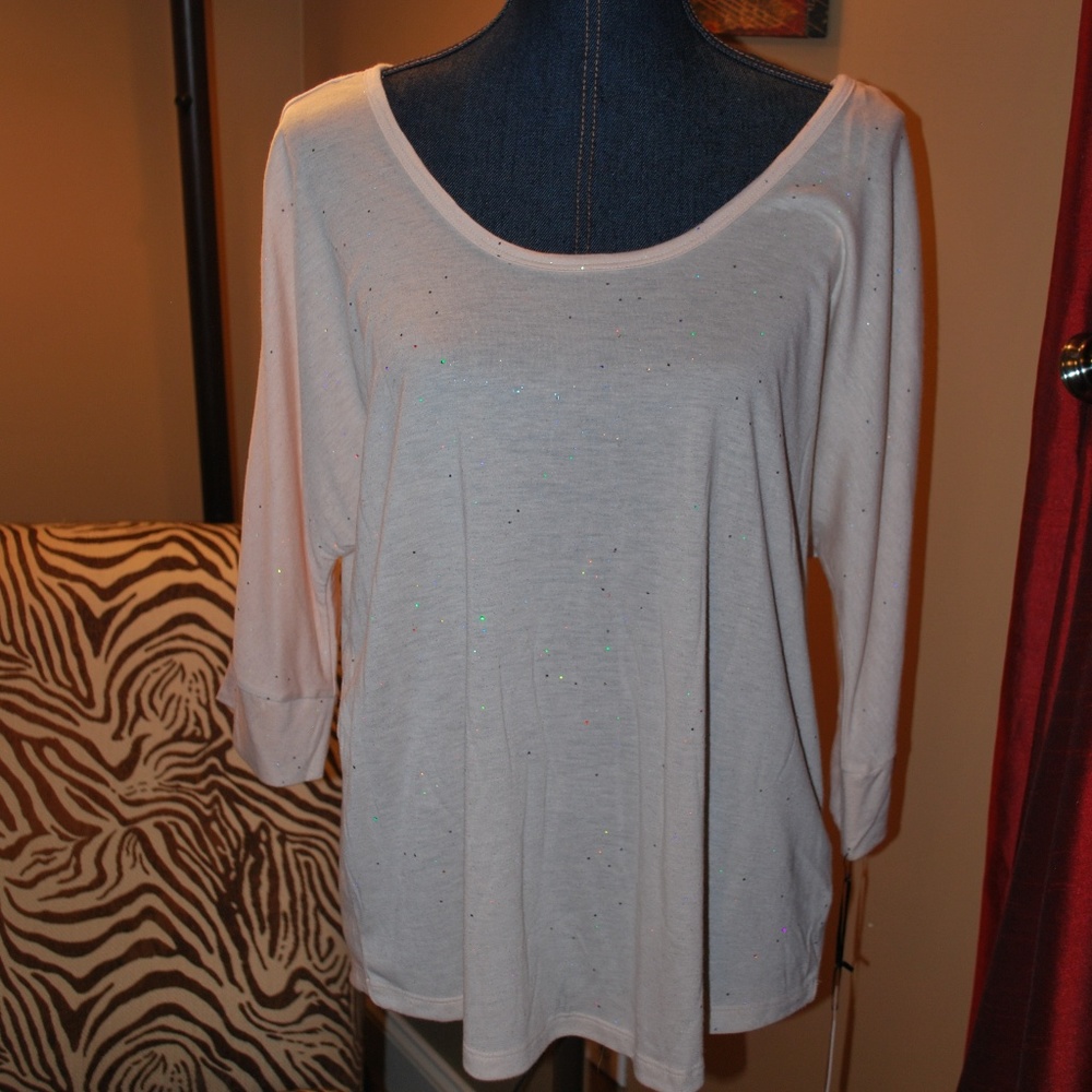 Juicy Couture Sequin Dream scoop neck t-shirt